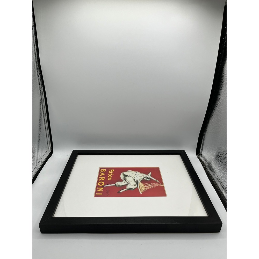 Leonetto Cappiello Pates Baroni Vintage Ad Framed Art Print 11x14 Pasta Decor - Picture 9 of 11